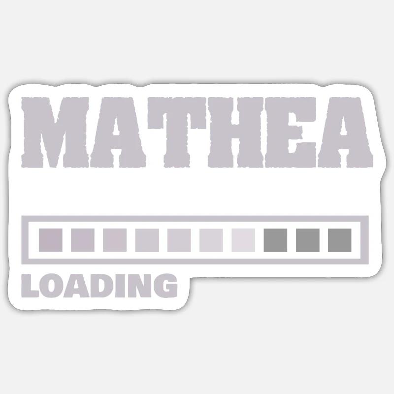 Bébé Mathea - Sticker taille S (10 x 10 cm) - blanc mat