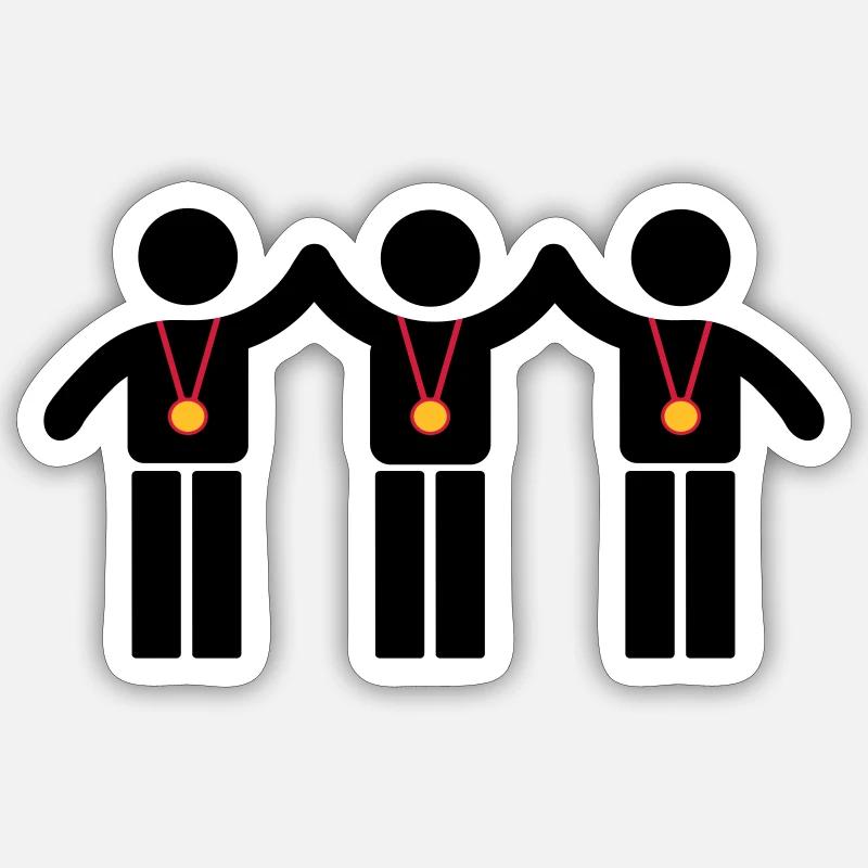 Medal - Sticker size S (10 x 10 cm) - white matte