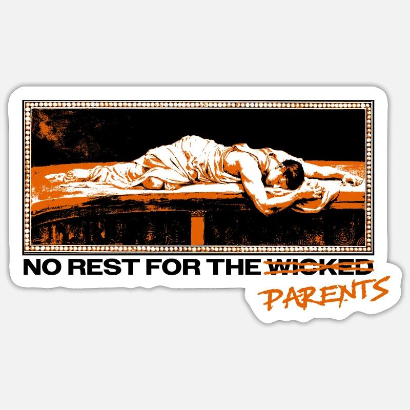 Eltern am Limit – Schlaf ist ein Mythos Sticker Größe S (10 x 10 cm)