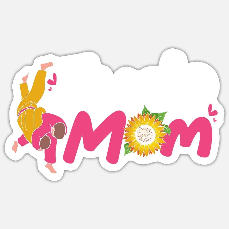 Judo - Sticker Größe S (10 x 10 cm) - Mattweiß