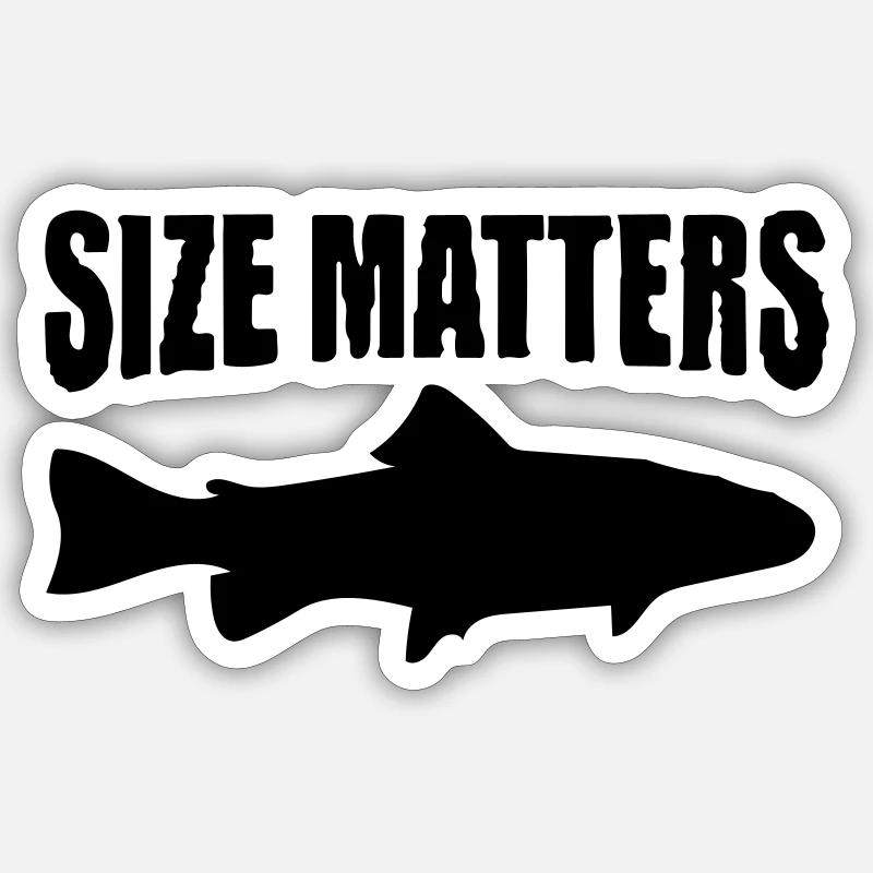 la taille compte - Sticker taille S (10 x 10 cm) - blanc mat