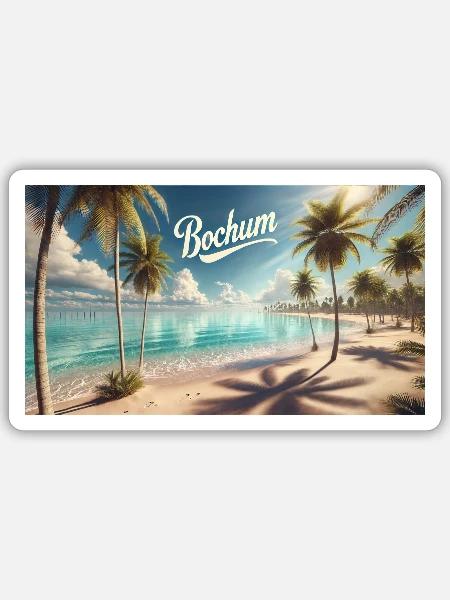 Bochum - Sticker Größe S (10 x 10 cm) - Mattweiß