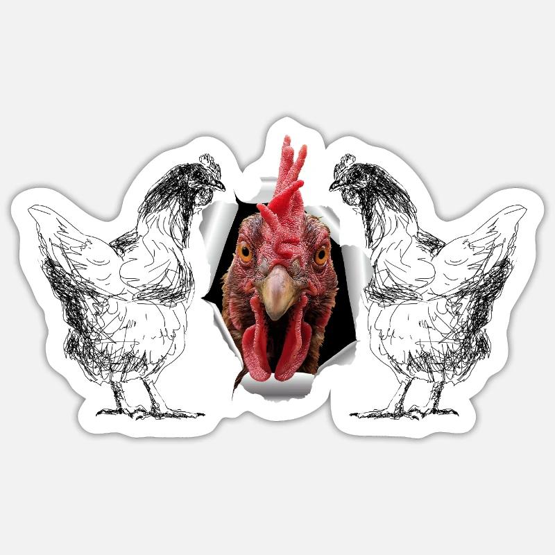 Happy Easter - Sticker Größe S (10 x 10 cm) - Mattweiß