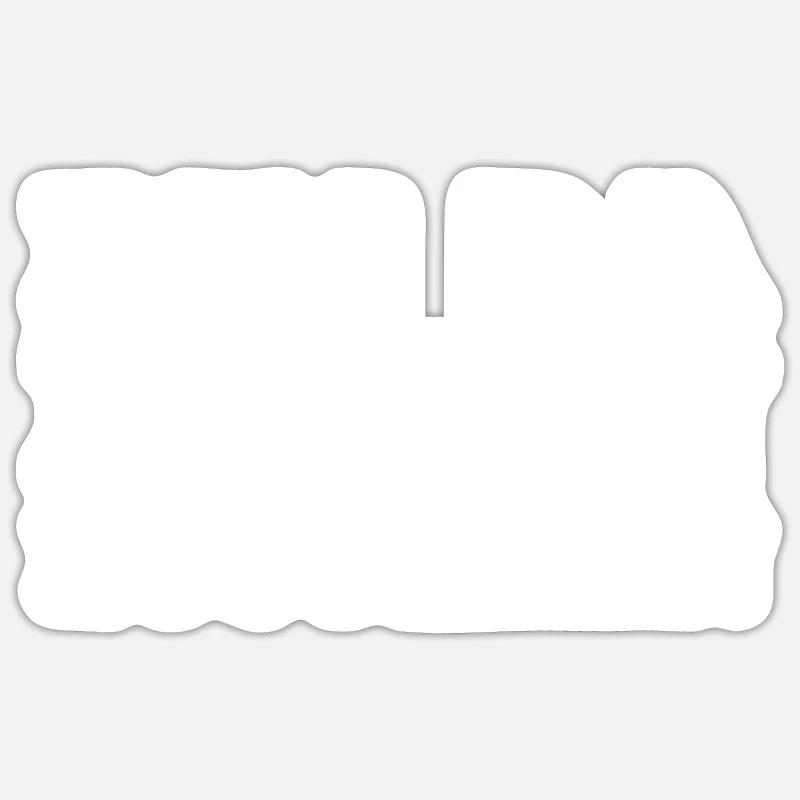 Lustiger Spruch Bin Da Kann Losgehen - Sticker Größe S (10 x 10 cm) - Mattweiß
