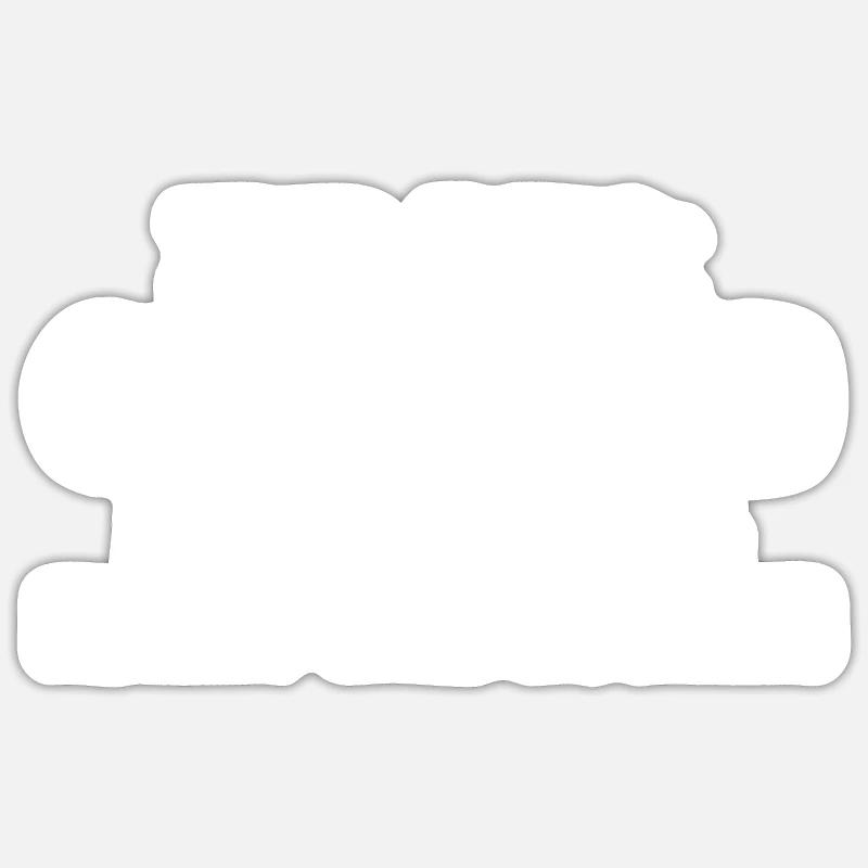 Gerhard - Sticker taille S (10 x 10 cm) - blanc mat