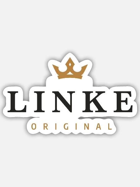 Linke Original Familienlogo - Sticker Größe S (10 x 10 cm) - Mattweiß