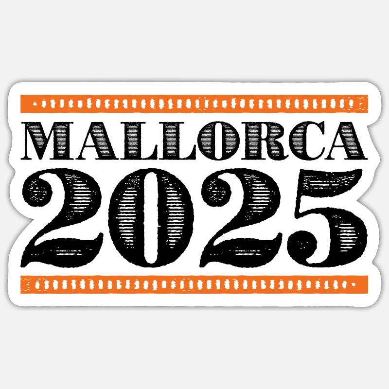 Mallorca 2025 - Sticker size S (10 x 10 cm) - white matte