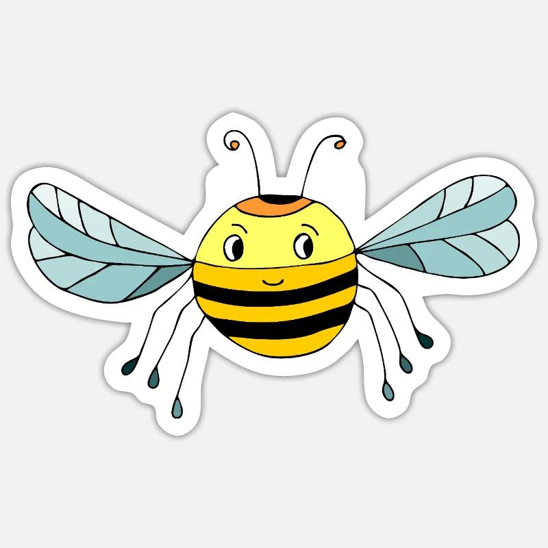Insect - Sticker size S (10 x 10 cm) - white matte