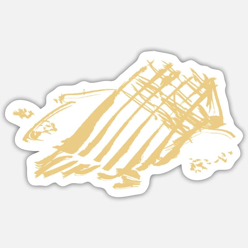 Abstrait Sticker taille S (10 x 10 cm)