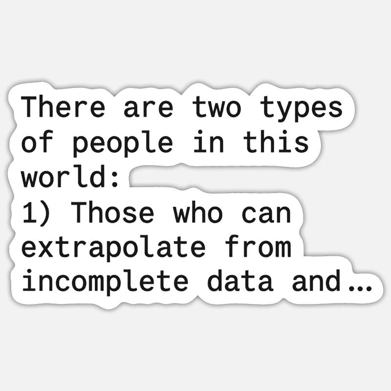 Funny Maths Jokes Sticker size S (10 x 10 cm)