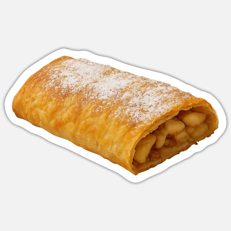 apple strudel - Sticker size S (10 x 10 cm) - white matte