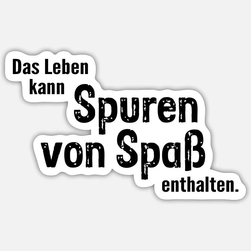 Traces of fun Sticker size S (10 x 10 cm)