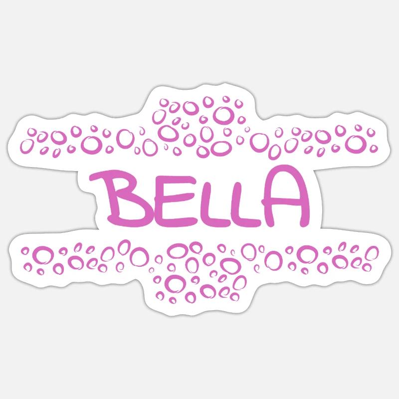 Bella - Sticker size S (10 x 10 cm) - white matte