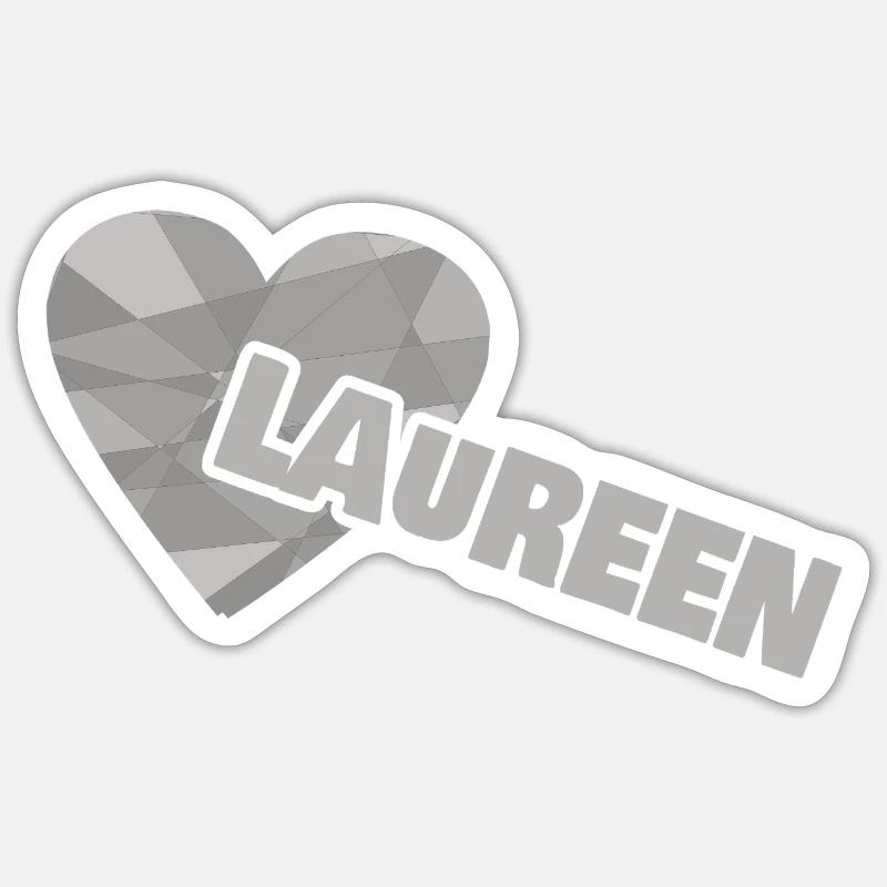 Dear Laureen - Sticker size S (10 x 10 cm) - white matte