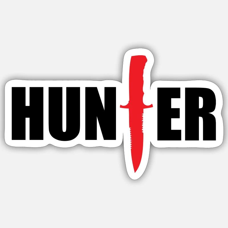 Wild Hunter - Hunting - Sticker size S (10 x 10 cm) - white matte
