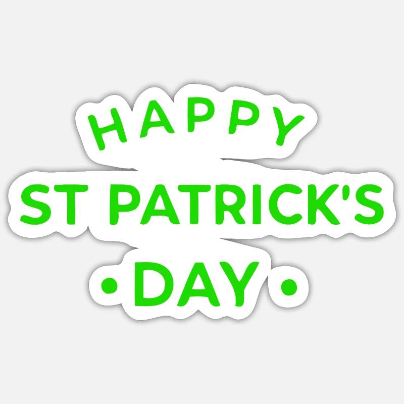 Saint Patrick Vert  Sticker taille S (10 x 10 cm)