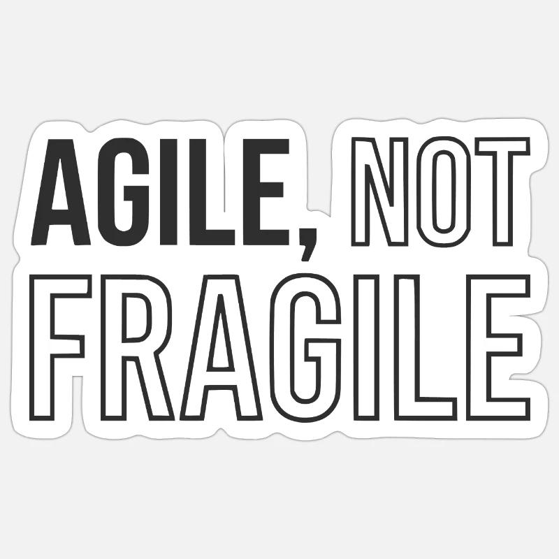 Agile Development, Scrum Agile Coach Tasse - Sticker Größe S (10 x 10 cm) - Mattweiß