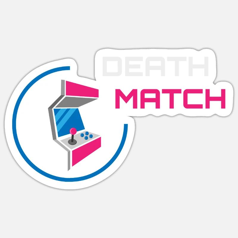 Arcade Machine - Retro Gaming Néon Sticker taille S (10 x 10 cm)