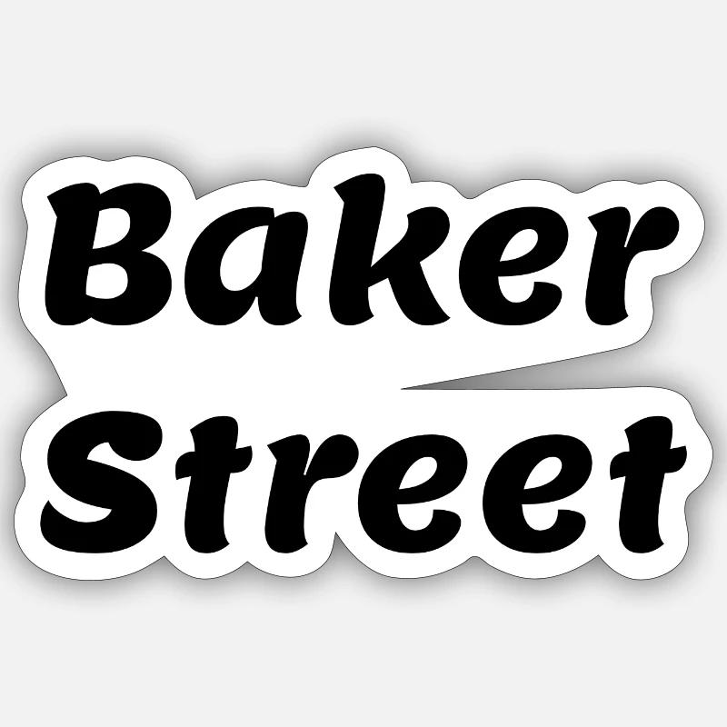 Baker_St- - Sticker size S (10 x 10 cm) - white matte