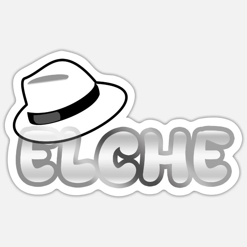 Elche - Sticker Größe S (10 x 10 cm) - Mattweiß