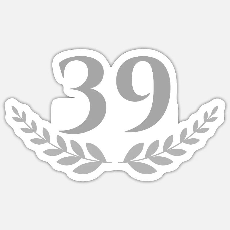 39 - Sticker taille S (10 x 10 cm) - blanc mat