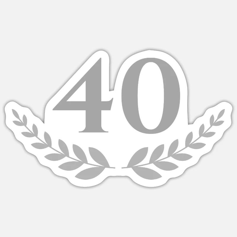 40 - Sticker size S (10 x 10 cm) - white matte