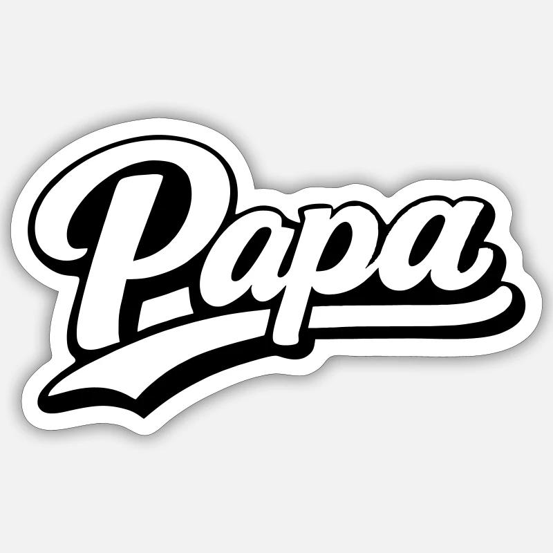 Dad - Sticker size S (10 x 10 cm) - white matte