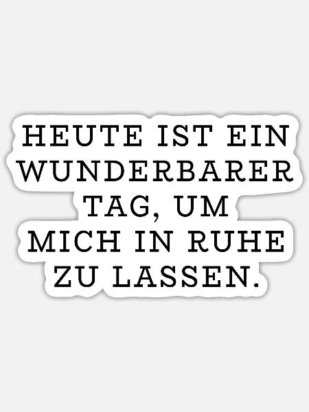 Ruhe Design - Sticker Größe S (10 x 10 cm) - Mattweiß