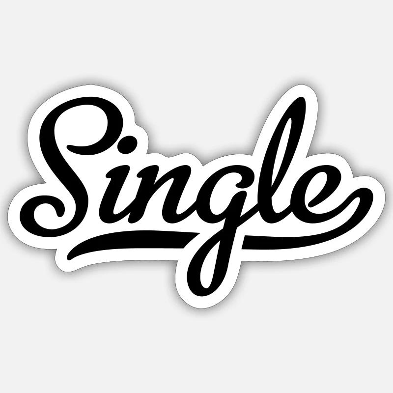 Single - Sticker Größe S (10 x 10 cm) - Mattweiß