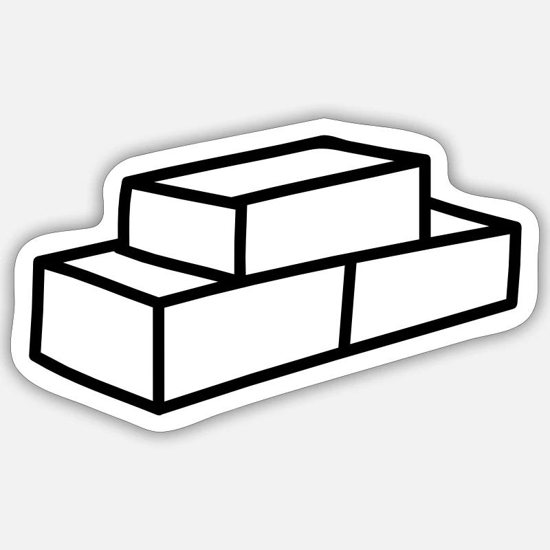 Brique Sticker taille S (10 x 10 cm)