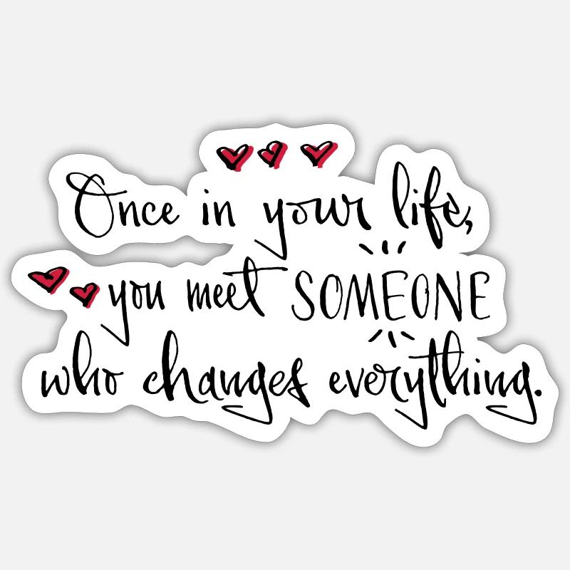Liebe - Sticker Größe S (10 x 10 cm) - Mattweiß