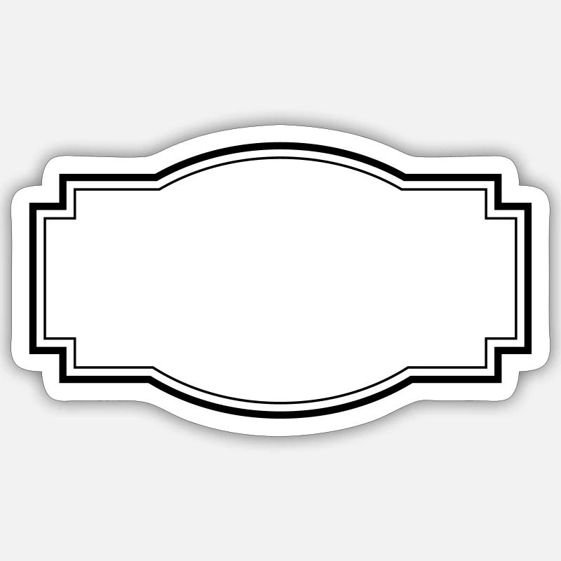 Label 3 - Sticker Größe S (10 x 10 cm) - Mattweiß