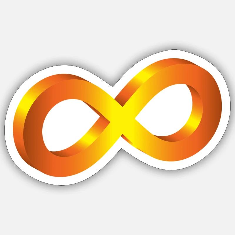 infinity Sticker size S (10 x 10 cm)