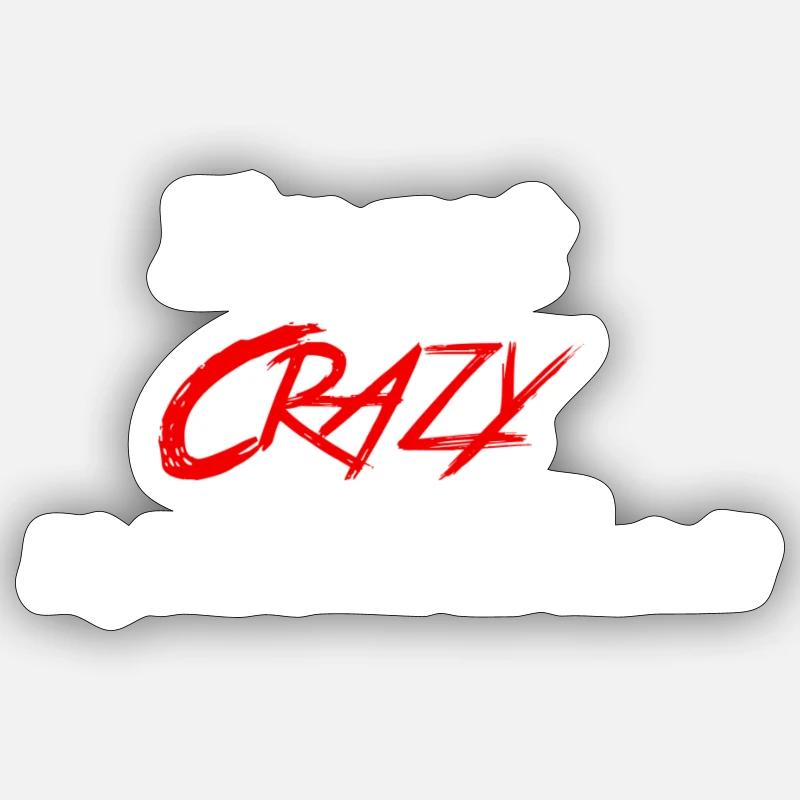 Crazy Cooper - Sticker Größe S (10 x 10 cm) - Mattweiß
