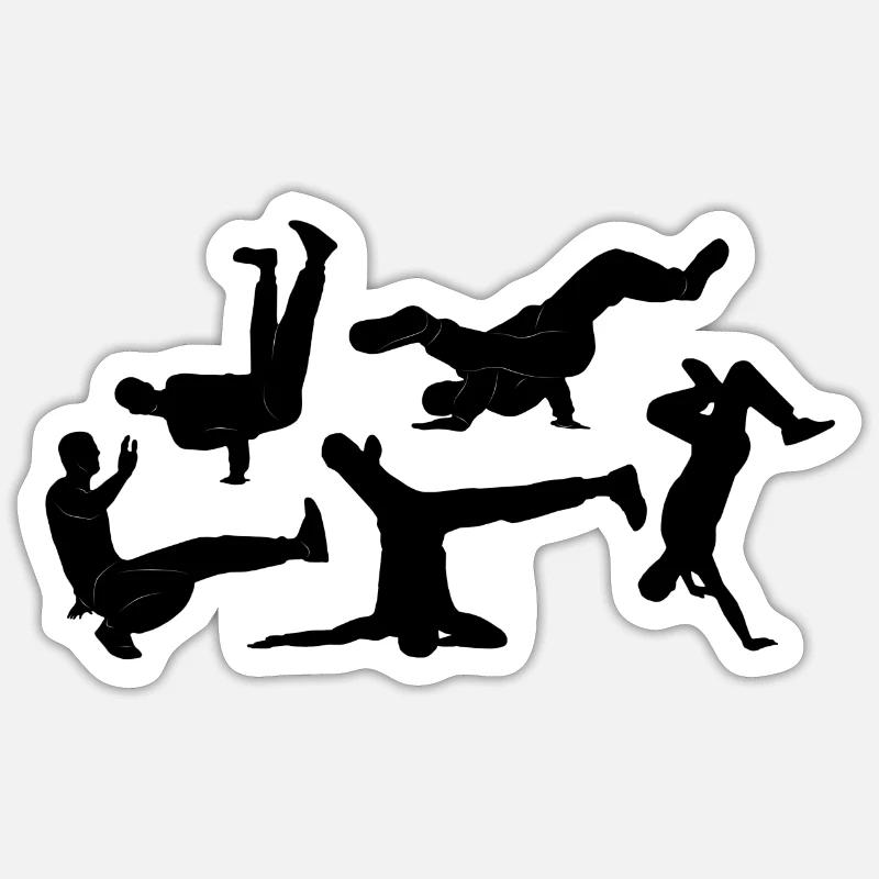 break dance Sticker taille S (10 x 10 cm)