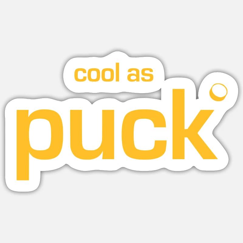 Cool As Puck, Eishockey Sticker Größe S (10 x 10 cm)