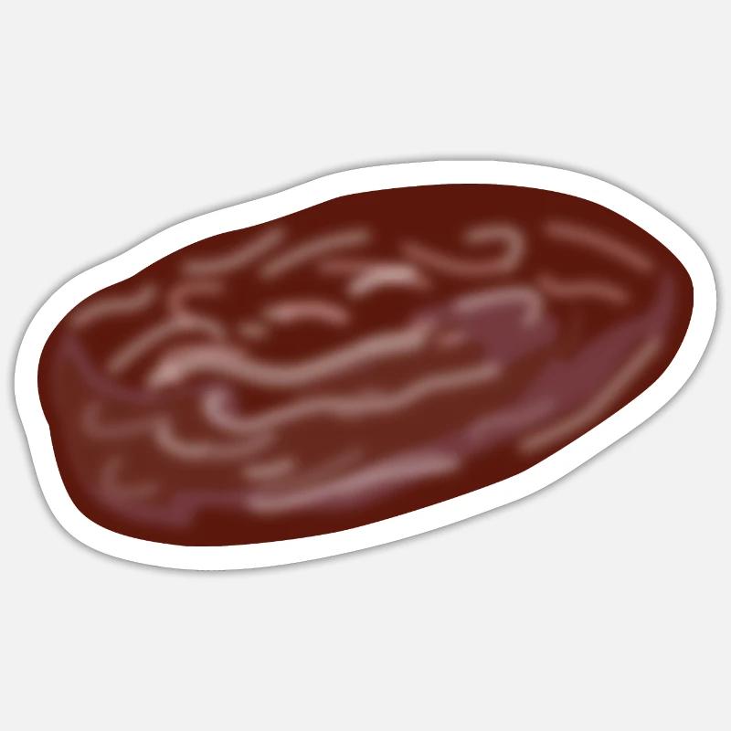 date - Sticker size S (10 x 10 cm) - white matte