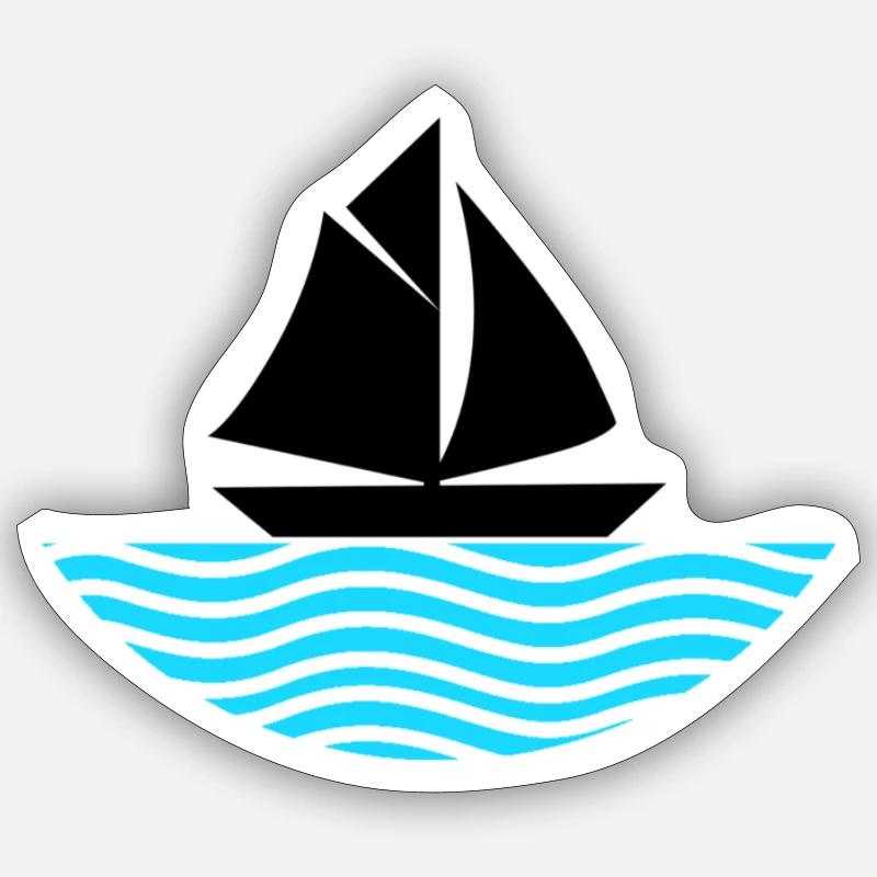 Boot - Sticker Größe S (10 x 10 cm) - Mattweiß