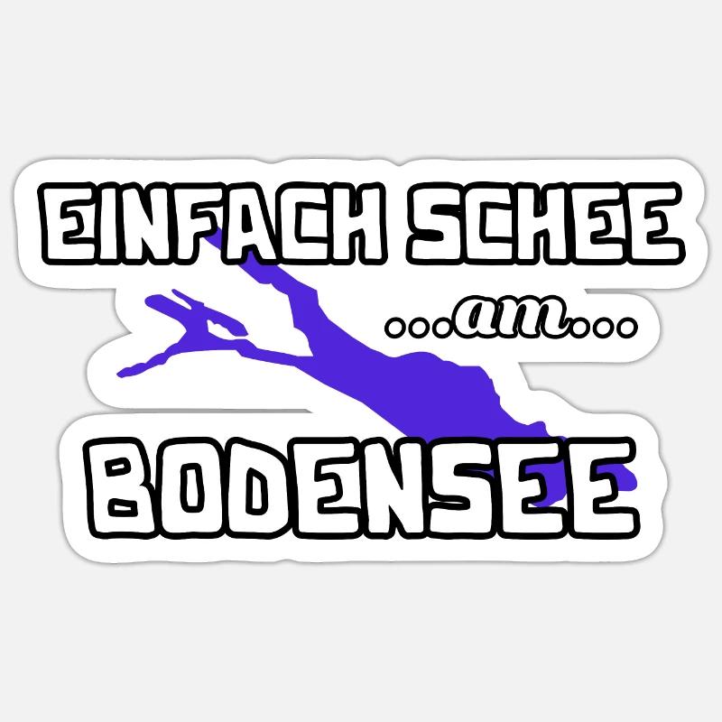 Bodensee Sticker Größe S (10 x 10 cm)