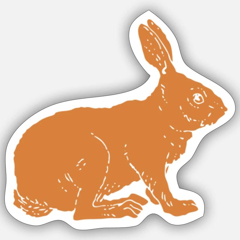 Rabbit Sticker size S (10 x 10 cm)