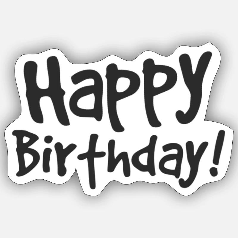 Congratulations - Sticker size S (10 x 10 cm) - white matte