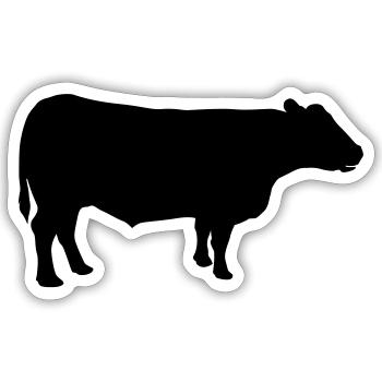 Beef - Sticker Größe S (10 x 10 cm) - Mattweiß - Vorne