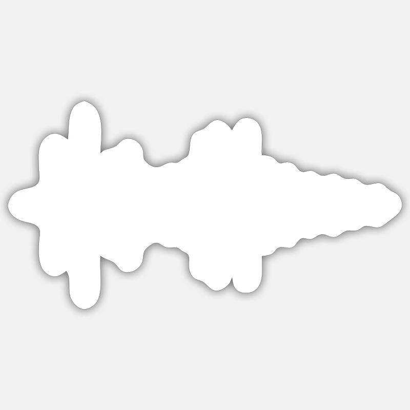 Audio Engineer Herzschlag-Hemd - Sticker Größe S (10 x 10 cm) - Mattweiß