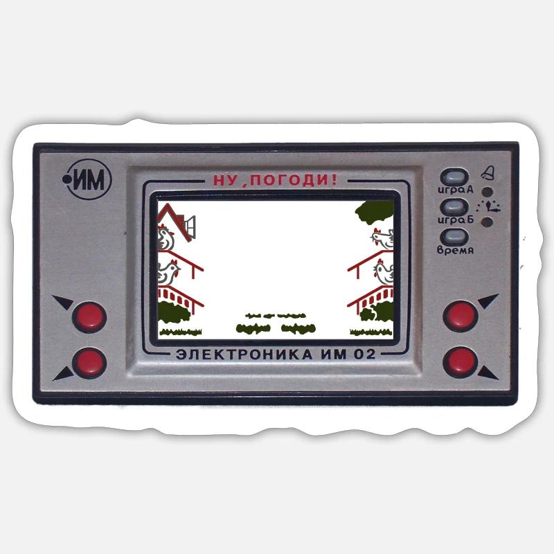 Nu pogodi game console Sticker size S (10 x 10 cm)