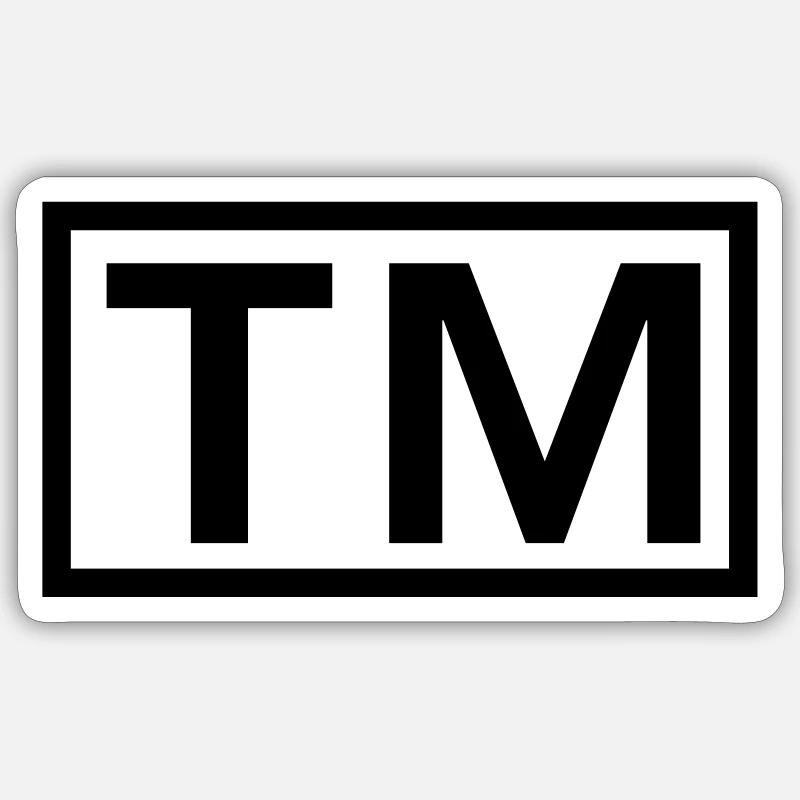 Trademark - Sticker size S (10 x 10 cm) - white matte