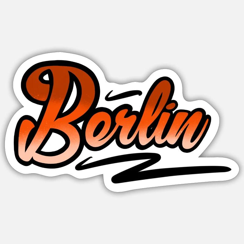 Berlin - Sticker Größe S (10 x 10 cm) - Mattweiß