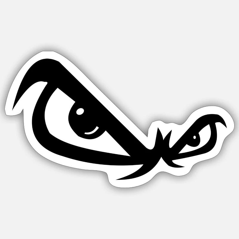 Evil look Sticker size S (10 x 10 cm)