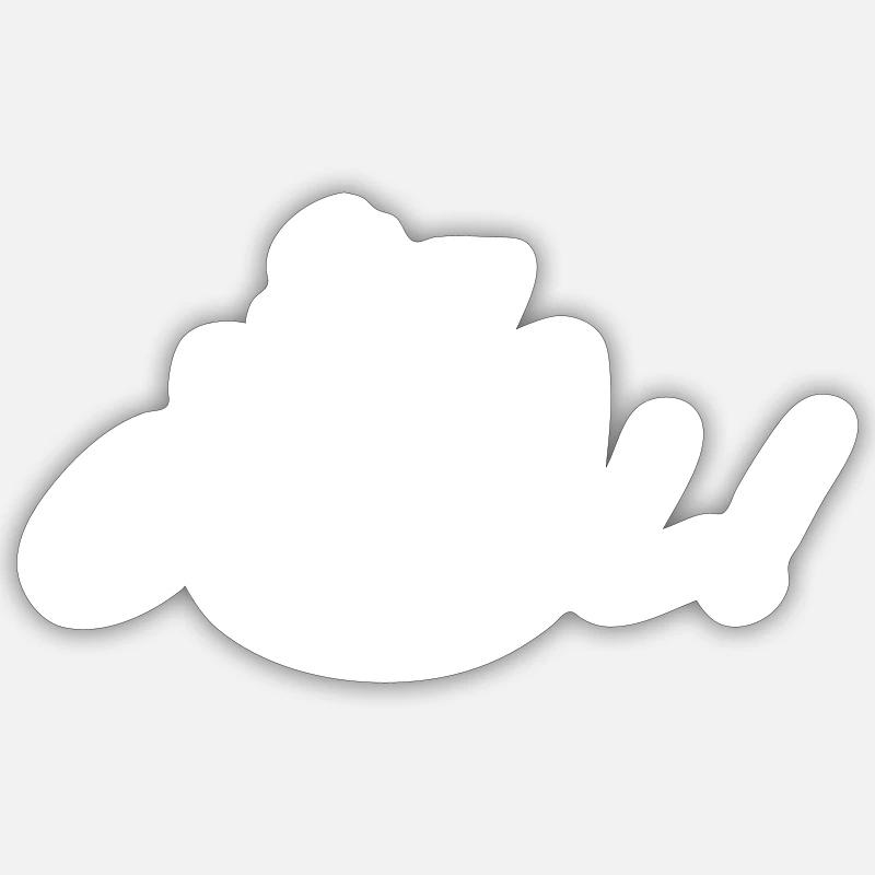 Cat - Sticker size S (10 x 10 cm) - white matte
