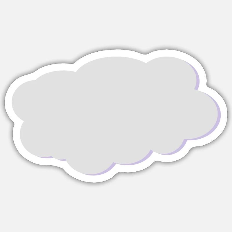 Nuage Sticker taille S (10 x 10 cm)