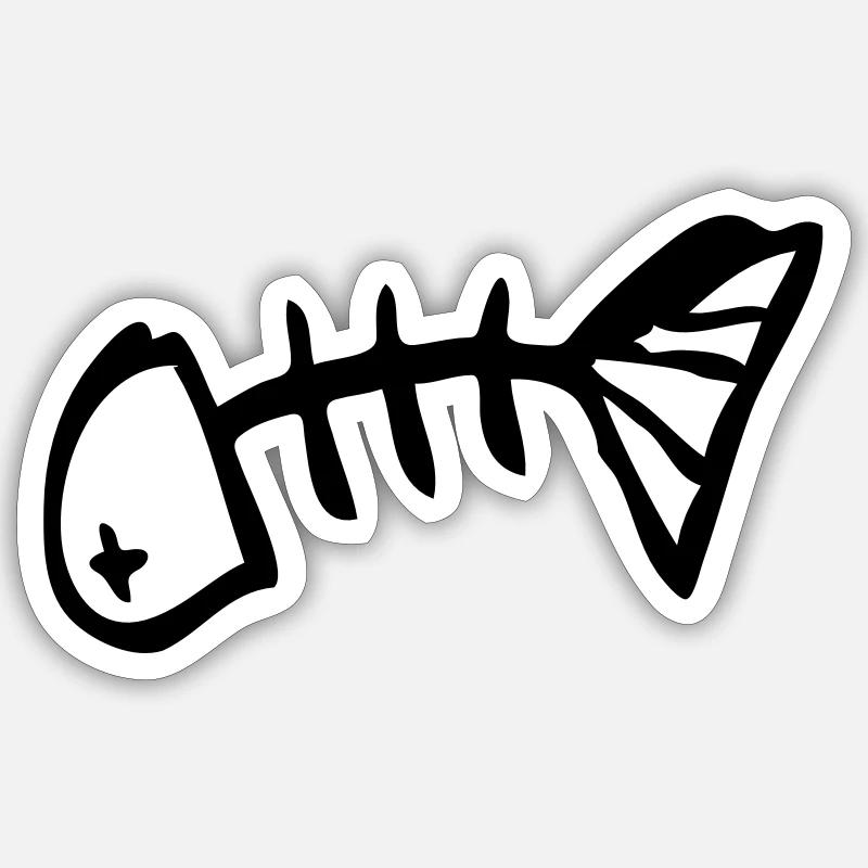 Fischgrätmuster Sticker Größe S (10 x 10 cm)